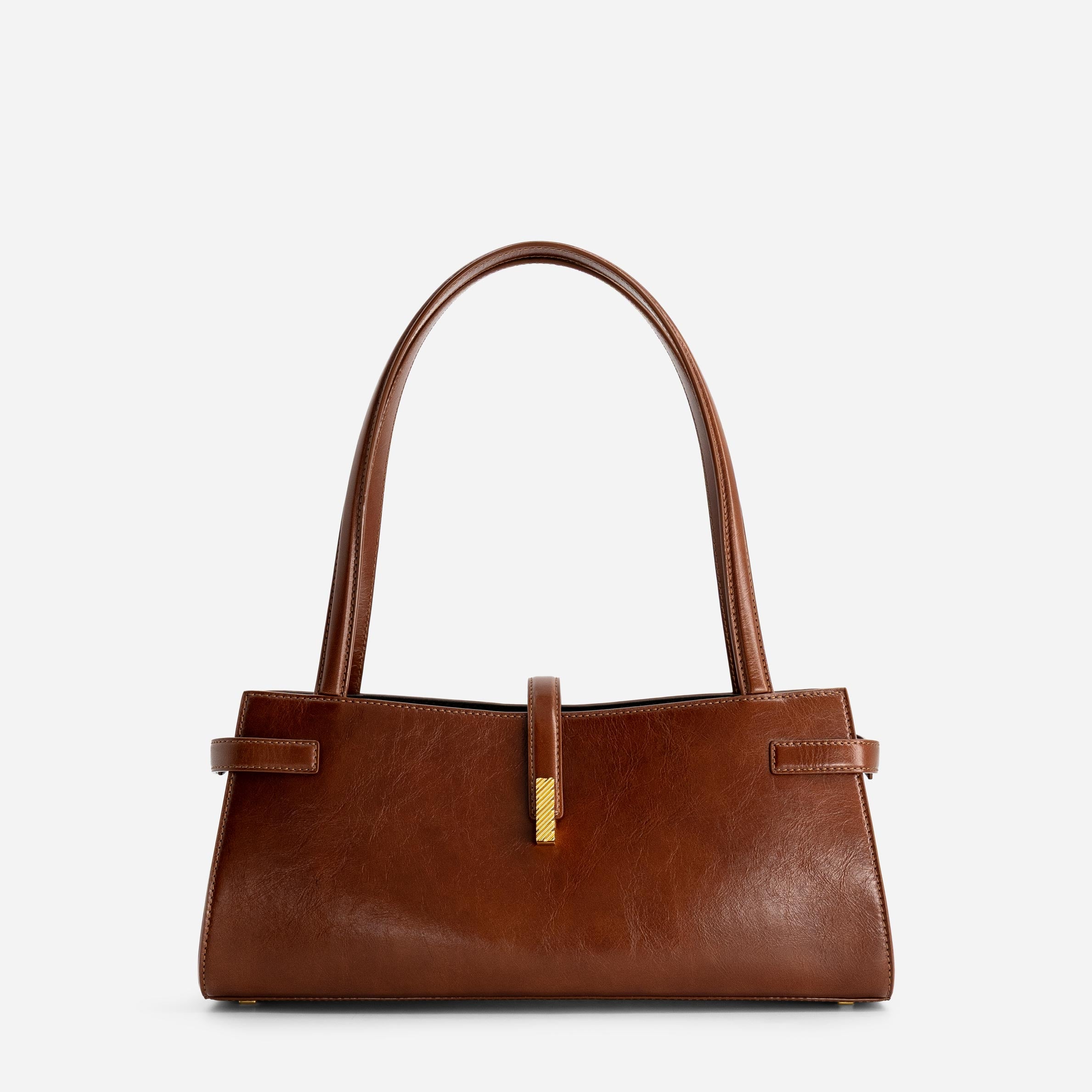 Isla Wide Tote - Crinkled Pecan