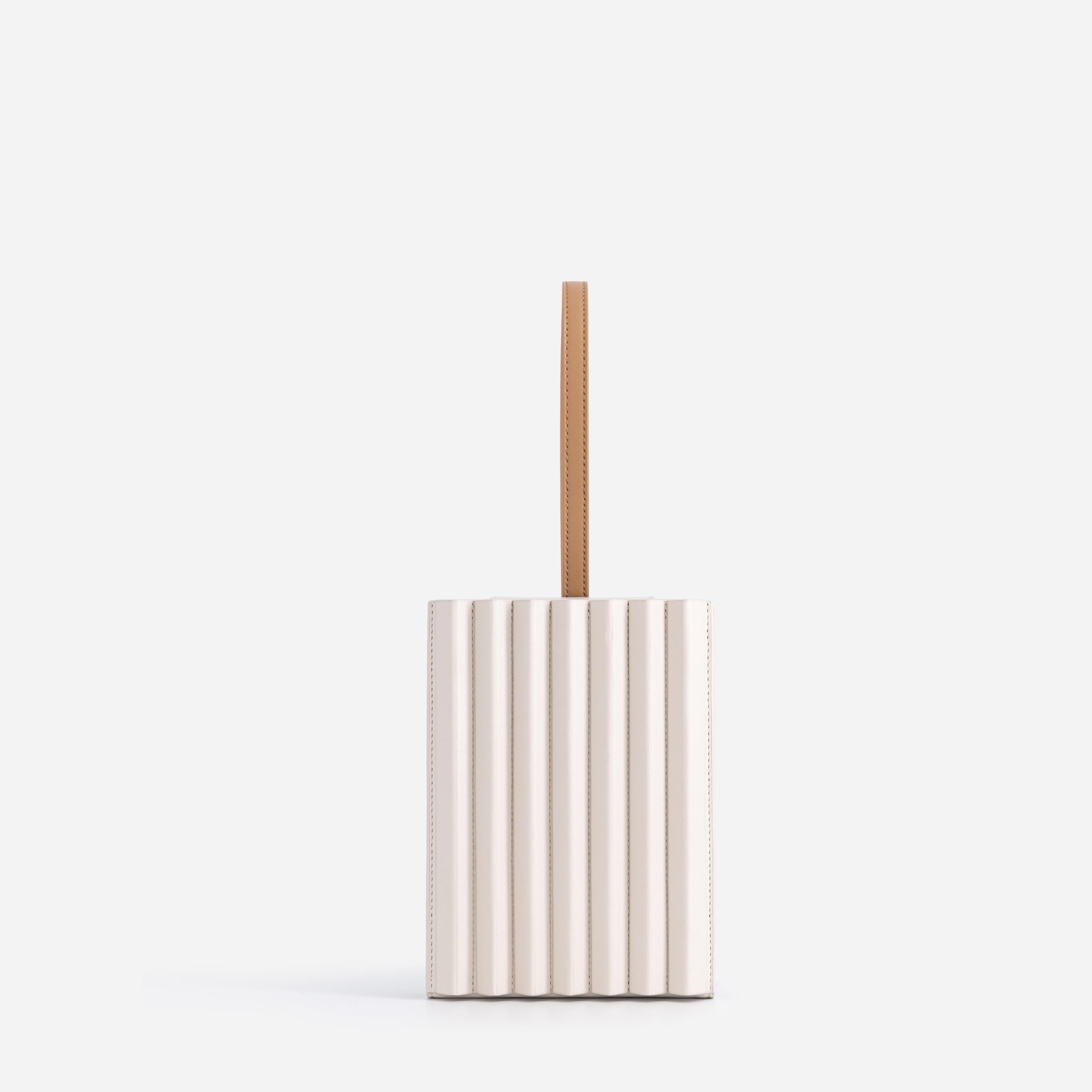Pleated Tool Bag - Off White